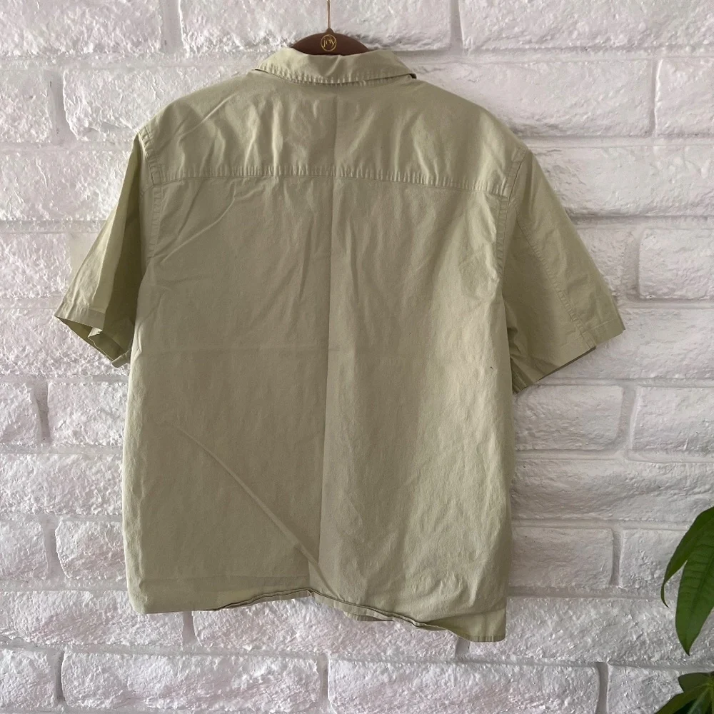 Banana Republic Mens Light Green Cotton Shirt XL